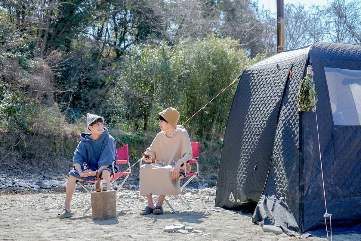 テントサウナ設営エリア