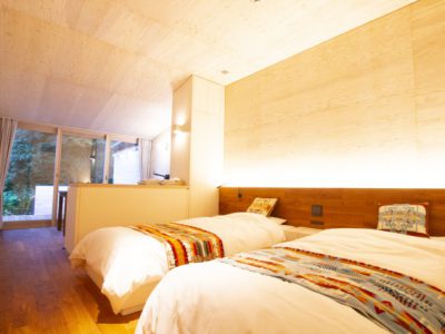 グランピングキャビン内装